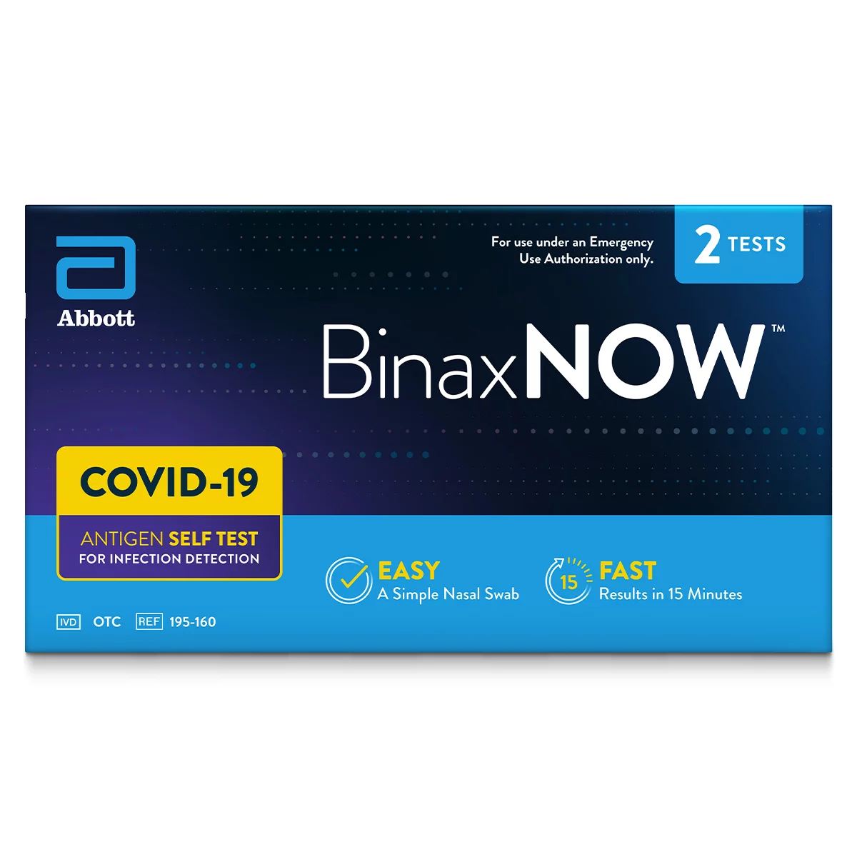 BinaxNOW COVID19 Antigen Self Test (2 Count)