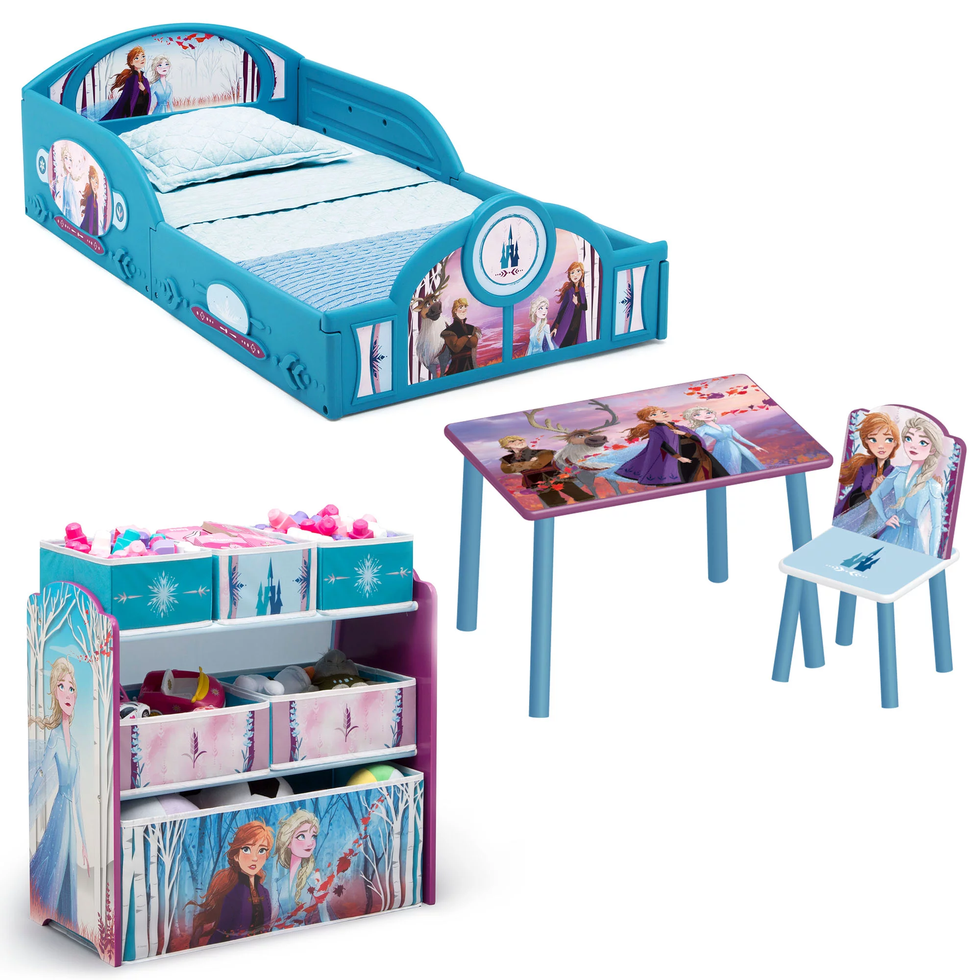 Disney Frozen 4-Piece Room-in-a-Box - Toddler Bedroom Set