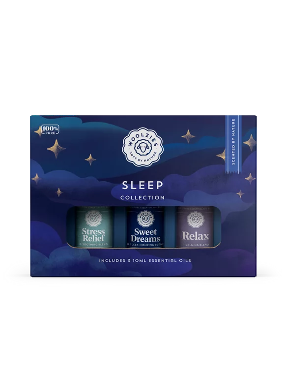 Woolzies 100% Pure Good Night Sleep Well Essential oil Blend set | Helps Sleep better Faster & Restful| Sweet Dreams Oils for Insomnia |Natural Sleep Aid |Helps Stress,Undiluted Therapeutic Grade