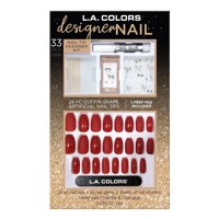 ($10 Value) L.A.Colors Holiday Design Nails False Nails - Coffin, Medium and Long