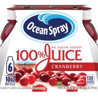 Ocean Spray 100% Juice, Cranberry, 10 Fl. Oz., 6 Count