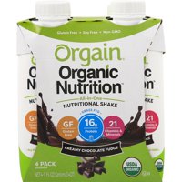 Orgain Organic Protein Shake, Chocolate, 16g Protein, 4 Ct