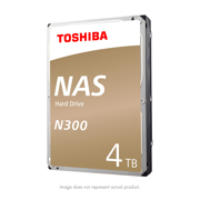 Toshiba N300 4TB NAS Internal Hard Drive 7200 RPM SATA 6Gb/s 128 MB Cache 3.5inch - HDWQ140XZSTA