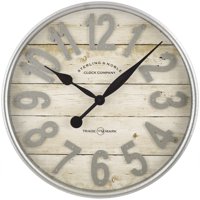 Better Homes & Gardens Farmhouse Plank with Galvanized Finish Wall Clock