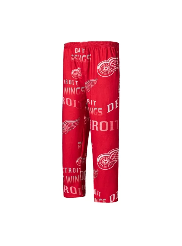 Men's Concepts Sport Red Detroit Red Wings Windfall Allover Microfleece Pajama Pants
