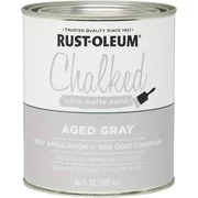 Rust-Oleum 285143 Ultra Matte Interior Chalked Paint 30 oz,  Aged Gray