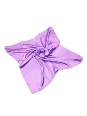 TrendsBlue Elegant Large Silk Feel Solid Color Satin Square Scarf Wrap 36 Inch