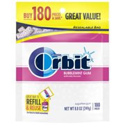 Orbit Bubblemint, Sugar Free Bulk Chewing Gum, 180 Pieces, 8.5 oz.