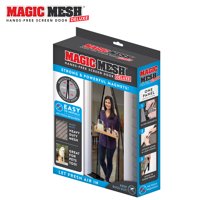 Magic Mesh Deluxe Magnetic Hands Free Screen Door Cover, As Seen on TV