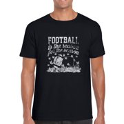 Game Day Football Shirt, Tee for Him, Gift for Dad, Black, 3XL