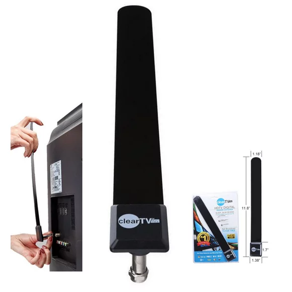 Clear TV Key Digital Indoor Antenna Stick  Pickup More Channels with HDTV Signal Receiver Antena Booster Full 1080p HD