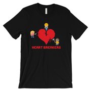 Heart Breakers Mens Black Funny Game Lover T-Shirt Gag Gift For Him