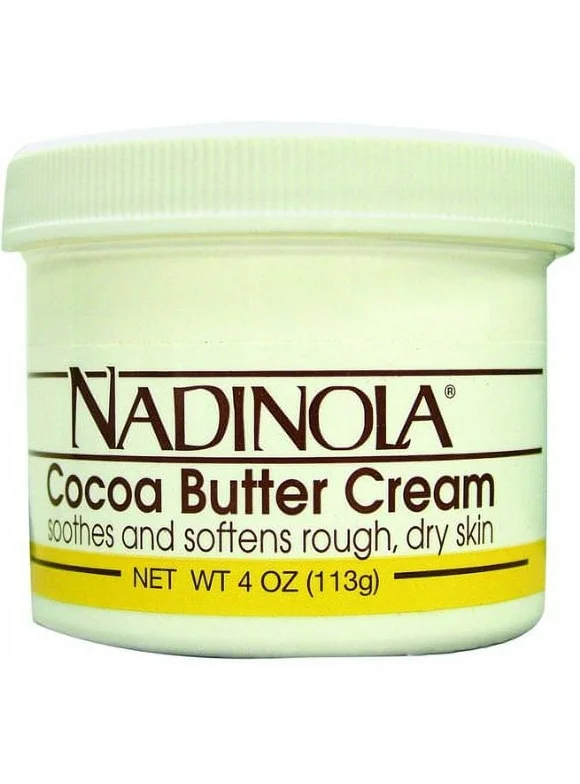 Nadinola Cocoa Butter Cream for Dry and Rough Skin, 4 Oz, 6 Pack
