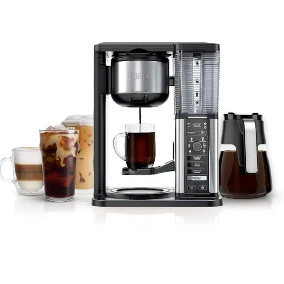 Ninja Specialty Coffee Maker With Fold-Away Frother And Glass Carafe CM405A [New Open Box]