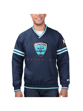London Spitfire Starter Overwatch League Game Day Trainer Pullover Jacket - Navy