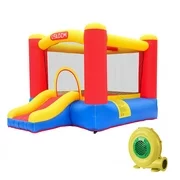 Ubesgoo Kids Castle Inflatable Bounce House Small Jumper with Slide