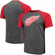 Detroit Red Wings Fanatics Branded Static T-Shirt - Heathered Gray/Red