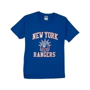 Gildan Heavy Cotton NY Rangers Alternate Logo Short Sleeve Crewneck T-Shirt Mens Style : 5000