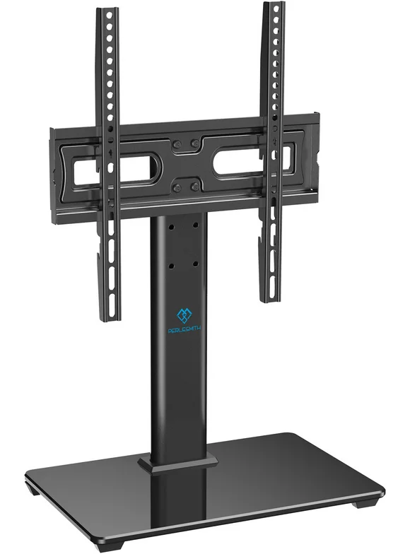 PERLESMITH Universal TV Stand for 32-60", Table Top TV Base Max 400x400 mm, Black