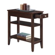 Convenience Concepts American Heritage Three Tier End Table with Drawer