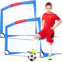 Sportscraft 4' x 3' Pop Up Soccer Goal, Set of 2