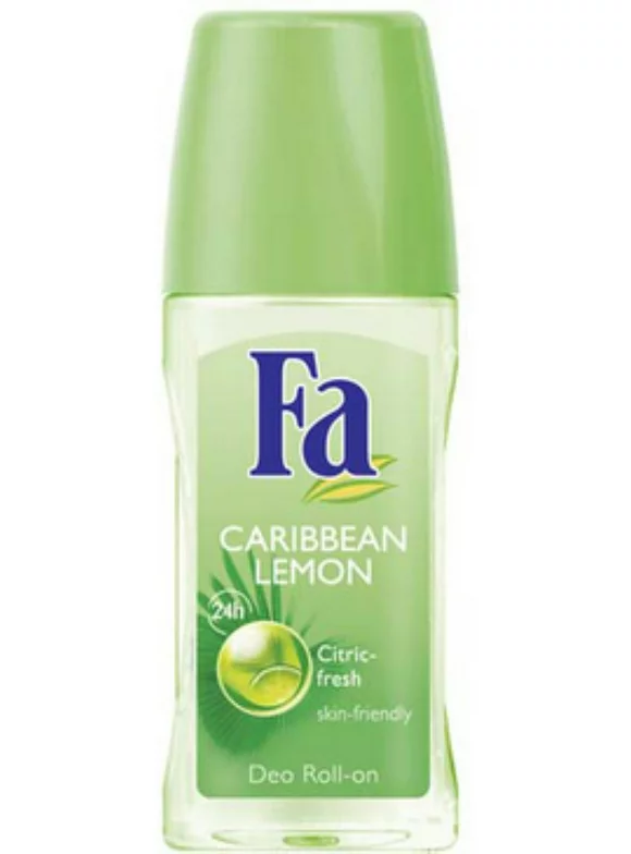 FA Hour Roll-On Deodorant, Caribbean Lemon 1.7 oz - (Pack of 3)