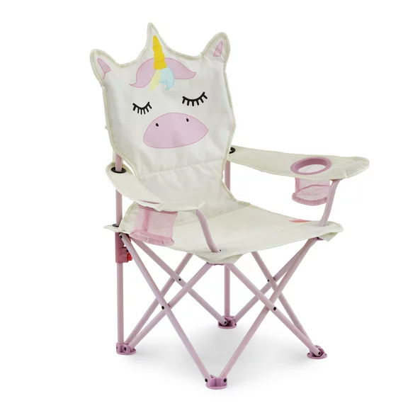 Firefly! Outdoor Gear Sparkle the Unicorn Kid's Camping Chair - Pink/Off-White Color