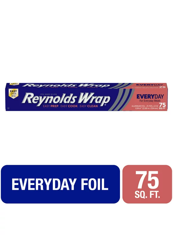 Reynolds Wrap Everyday Strength Aluminum Foil, 75 Square Feet