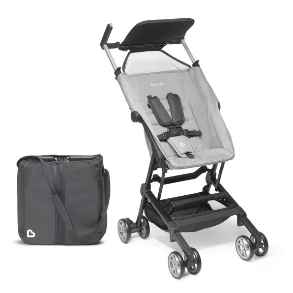Munchkin Sparrow Ultra Compact and Portable Travel Stroller, Lightweight, Grey