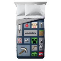Minecraft Icon Adventure Twin/Full Comforter Set
