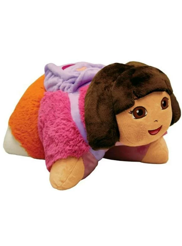 Pillow Pets -Comfort Stuffed Plush Toy Pillow 11"- Dora The Explorer Kids All Ages Multi-Colored