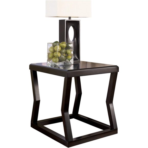 Beautiful and practical furnitureAshley Kelton Contemporary Square End Table  Dark Brown