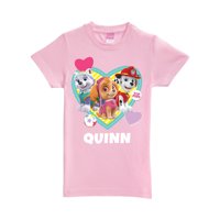 Personalized PAW Patrol Pawfect Pup Girls Pink Fitted Tee
