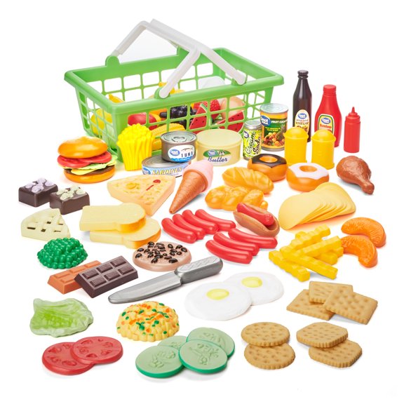 Kid Connection Play Food Set, 100 Pieces