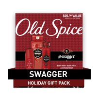 ($25 Value) Old Spice Swagger Holiday Gift Pack, Includes Antiperspirant, Body Wash and Body Spray