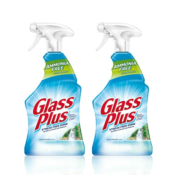Glass Plus Glass Cleaner, Multi-Surface Glass Cleaner 32 oz (Pack of 2)