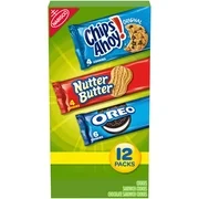 Nabisco Cookie Variety Pack, OREO, Nutter Butter, CHIPS AHOY!, 12 Snack Packs