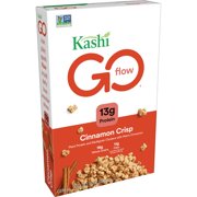 Kashi GO Breakfast Cereal, Vegan Protein, Organic Cereal, Cinnamon Crisp, 14oz, 1 Box