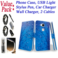? Value Pack ! for Huawei SENSA H710VL H715BL Sensa LTE Phone Case Fold Wallet Kickstand Pocket Pouch Screen Cover Flap ?