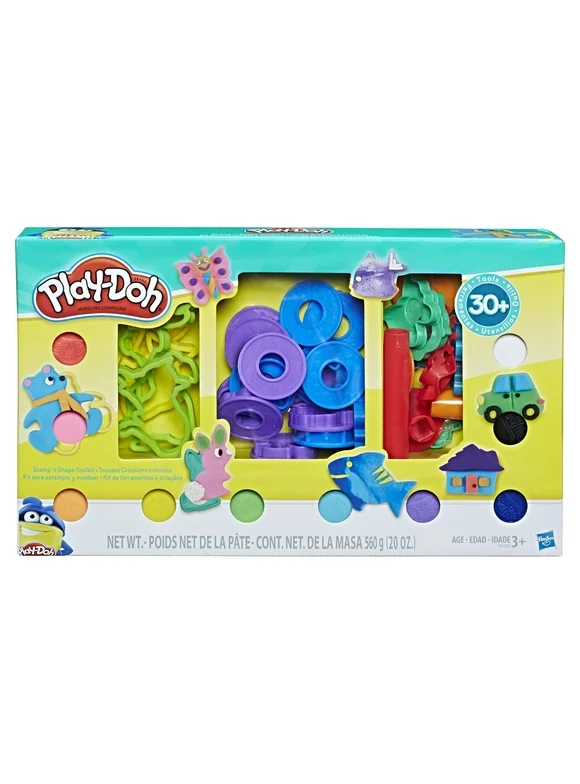 Play-Doh Modeling Compound Stamp n Shape Play Dough Set - 10 Color (10 Piece), Only At DX Offers Mall