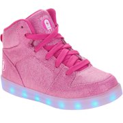 Flashlight Girls' Rechargeable Color Changing Light Up LED Athletic Shoe