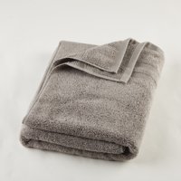 Mainstays Performance 6 Piece Solid Textured Mixed Bundle Cotton Towel Set, Gray