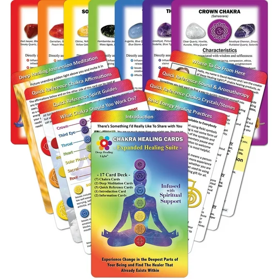 Deck of Chakra Healing Cards: Helps Restore and Balance Blocked Energy: Meditations & Affirmations