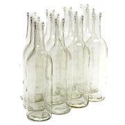 750 Ml Clear Wine Bottles, Cork Finish