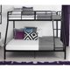 image 1 of Mainstays Twin Over Full Metal Sturdy Bunk Bed, Black