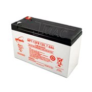 Genesis NP7-12FR - 12 Volt/7 Amp Hour Sealed Lead Acid Battery with .187 Fast-on Connector - Flame Retardant Case