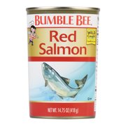 Bumble Bee Wild Alaska Red Salmon, 14.75 Ounce Can, Wild Caught, High Protein Food and Snacks