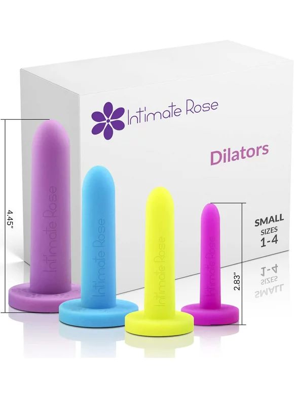 Intimate Rose Small 4-Pack Silicone Trainers for Women & Men, Sizes 1-4