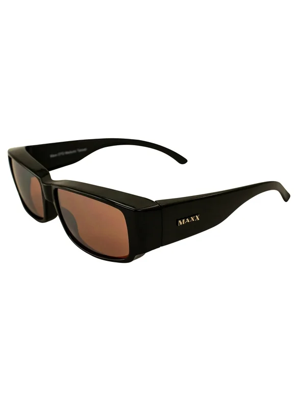 Maxx Sunglasses OTG HD Medium Black with Polarized Amber Lens