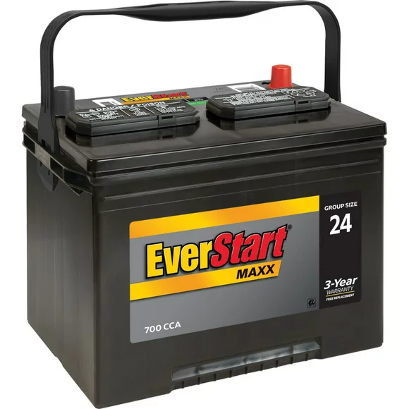 EverStart Maxx Lead Acid Automotive Battery, Group Size 24 12 Volt, 700 CCA